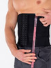 Short Latex Waist Trainer Men Black