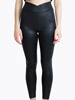 Polymer Leather Look Leggings Black