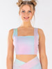 Polymer Sports Bra With Tie-Dye Pattern